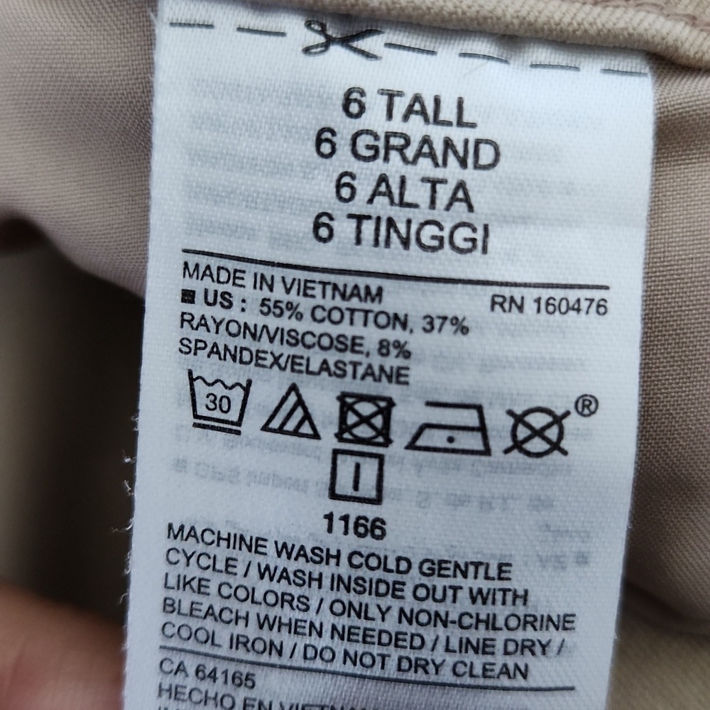 Old Navy Tan Pixie High Rise Secret Slim Pockets - Picture 6 of 10